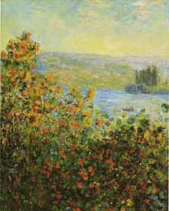 Claude Monet Flower Beds at Vetheuil